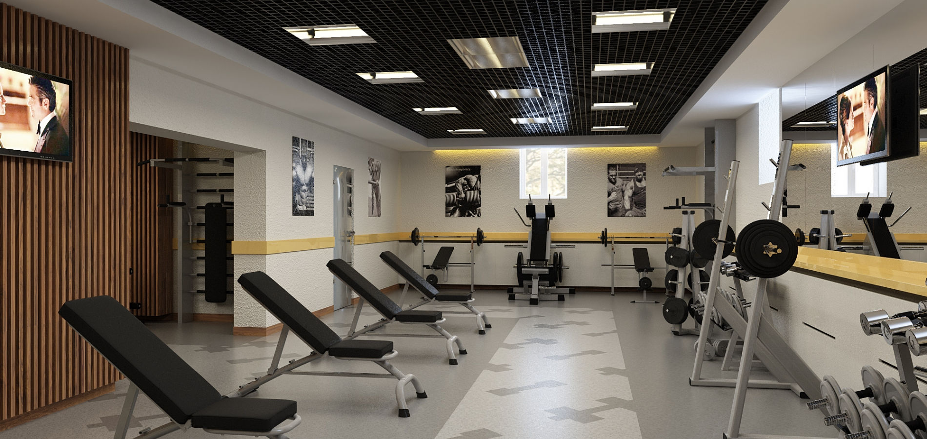Розкішний спорт зал в готелі SPORT_104